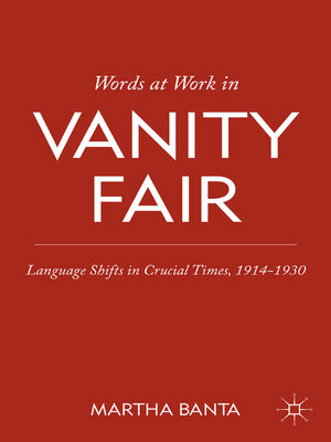 cover image of Words at Work in Vanity Fair